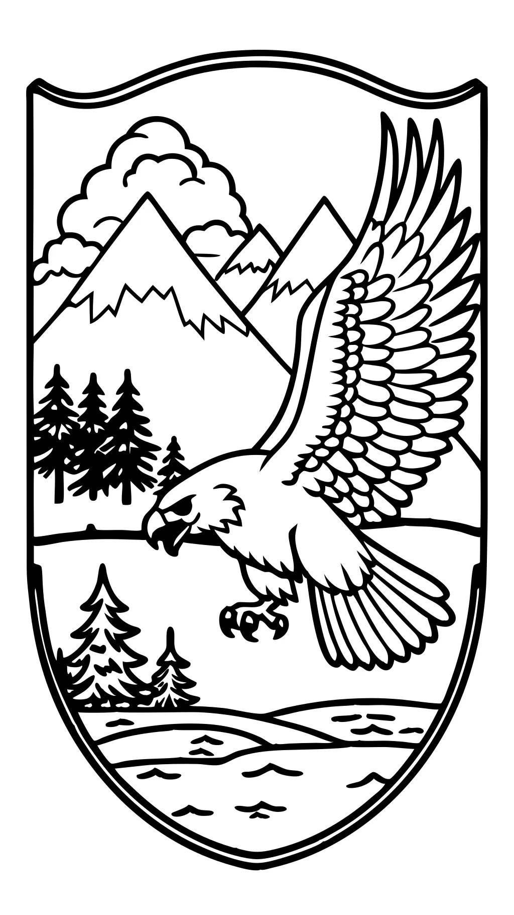 bald eagle coloring pages